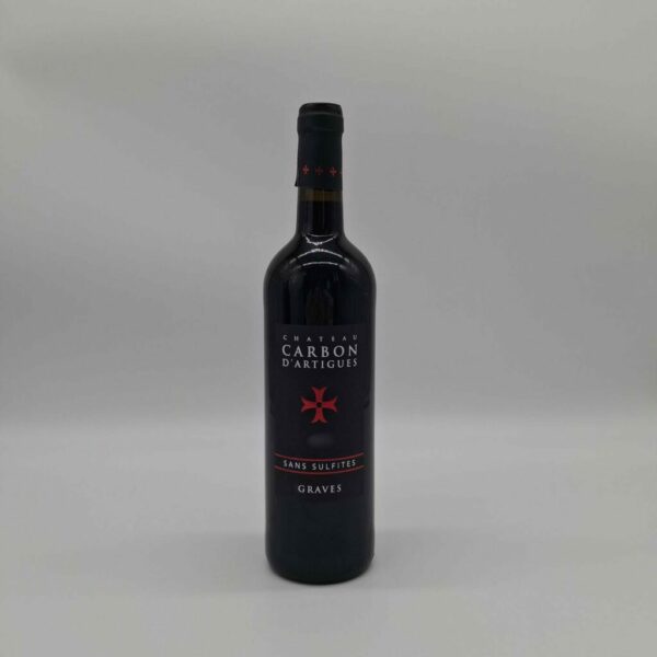 AOP Graves sans sulfites Château Carbon d'Artigues Rouge 750ml X 6
